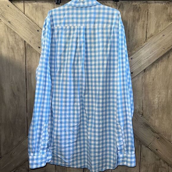 Vineyard Vines Blue White Check Button Down - Picture 2 of 6